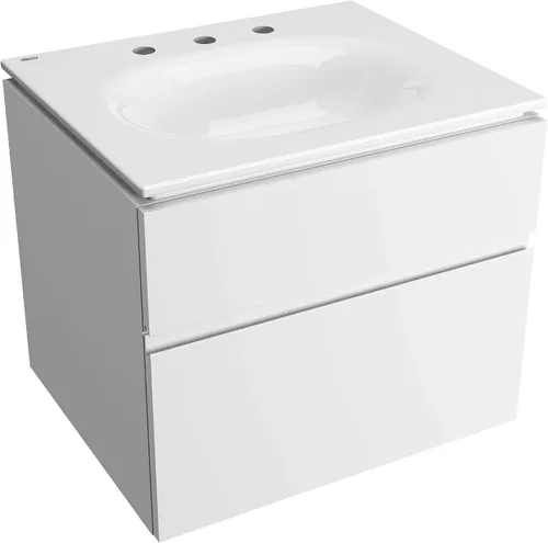 Vista 9 de American Standard 1297008.020 Studio S 24 - Fregadero de tocador - Centro de 8 pulgadas, color blanco
