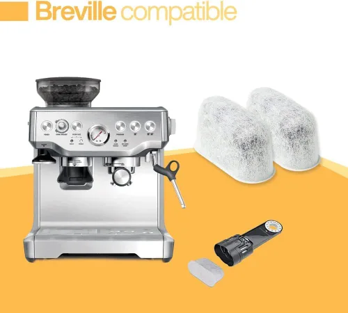 Vista 2 de Paquete de 24 filtros de agua de carbón de repuesto compatibles con Breville BWF100, filtros de carbón activado de alta calidad para todas