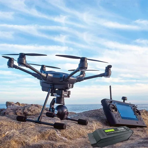 Vista 2 de Beacon Pet 6000mah 4S 14.8V batería LiPO de alta potencia compatible con YUNEEC Typhoon H Drone (1 paquete)