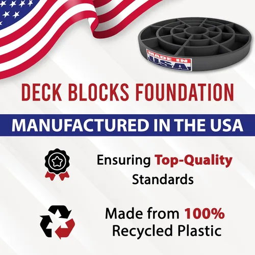 Vista 3 de Almohadillas de muelle fabricadas en Estados Unidos de 10 pulgadas (paquete de 1) – Base resistente para soporte estable de postes y vigas – No