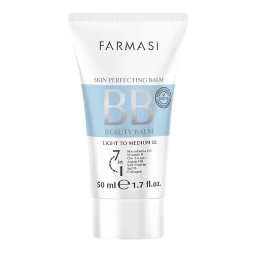 Vista 10 de FARMASi BB Cream Beauty Balm, hidratante tintado con SPF 15, acabado mate ligero, maquillaje facial de cobertura construible, 1.7 onzas líquidas, 01