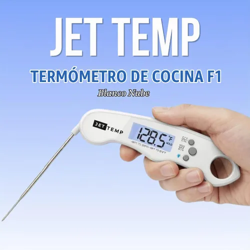 Vista 2 de F1 - Termómetro esencial para carne, profesional, preciso, súper rápido, herramienta de cocción definitiva para hornear, asar a la parrilla, ahumar