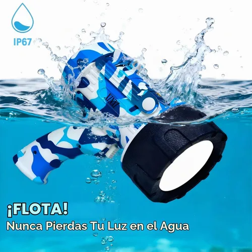 Vista 3 de XINXI Foco recargable, linterna de alta potencia de 2,000,000 lúmenes, luz de búsqueda de mano impermeable IP67, con largo tiempo de funcionamiento