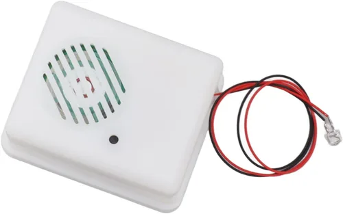 Vista 3 de Mxzzand Reproductor de sonido de Halloween resistente compacto interesante multipropósito Screamer altavoz fácil instalación al aire libre ABS