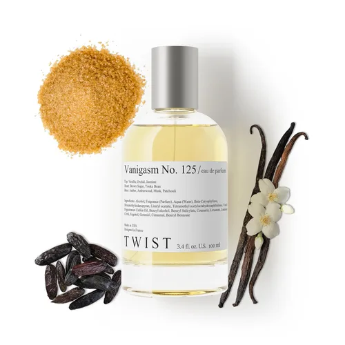 Vista 179 de Twist - Addicted No. 3 - Eau De Parfum inspirado en Y. Black Opium, Perfume de larga duración para mujer, Ámbar y Vainilla, Vegano, Ingredientes