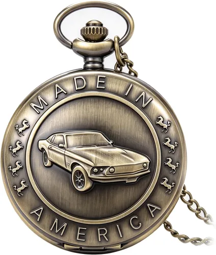 Vista 10 de Men's Pocket Watch, Arabic Digital Dial Pocket Watches with Chain CF104