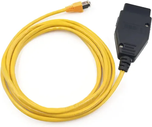 Vista 4 de Ethernet Enet OBD OBDii Rj45 ENET obd2 Cable para interfaz 2M Compatible F-Series para B-M-W i-sta