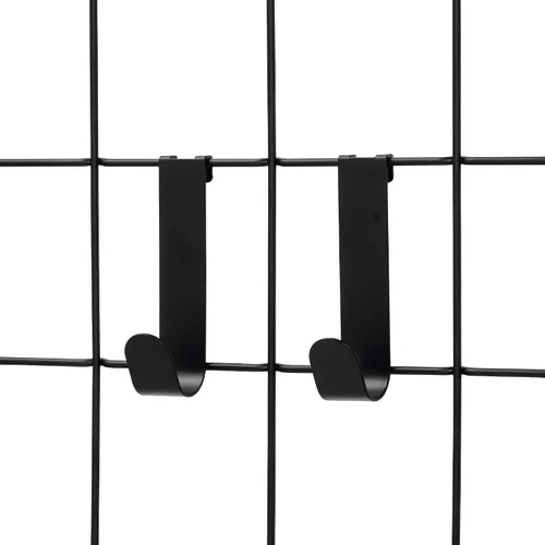 Vista 17 de InterDesign Jayce Sistema de pared metálica, panel de organización modular de rejilla para el almacenamiento adicional en la cocina