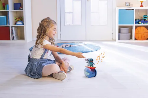 Vista 4 de LEXiBOOK, Disney Stitch, El Robot Interactivo de Surf de Stitch – Auto-Equilibrado, Efectos de Luz y Sonido, Juguetes Portátiles con Sensores