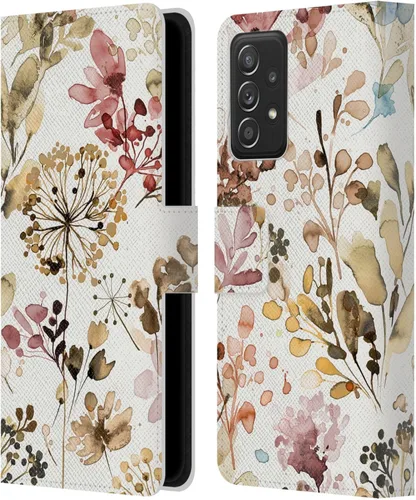 Vista 11 de Head Case Designs Officially Licensed Ninola Eucalyptus Wild Grasses Leather Wallet Case Compatible with Samsung Galaxy A53 5G (2022)
