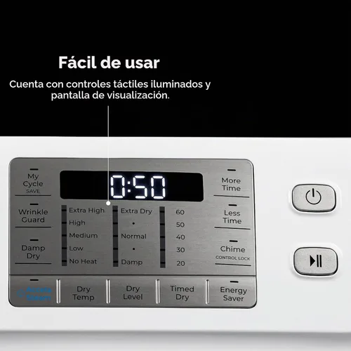 Vista 4 de Kenmore Secador de gas de carga frontal de 8.0 pies cúbicos - Blanco