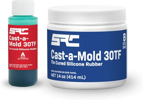 Vista 5 de Cast-a-Mold 30TF RTV - Resina epoxi de silicona líquida, 2 partes, kit de fabricación y fundición de moldes de joyería y jabón, ideal para moldura