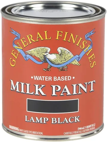 Vista 3 de General Finishes Pintura de leche a base de agua, 1 pinta, blanco antiguo