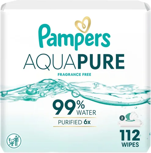 Vista 13 de pampers toallitas para bebé Aqua Pure 56 ct ANTIGUO