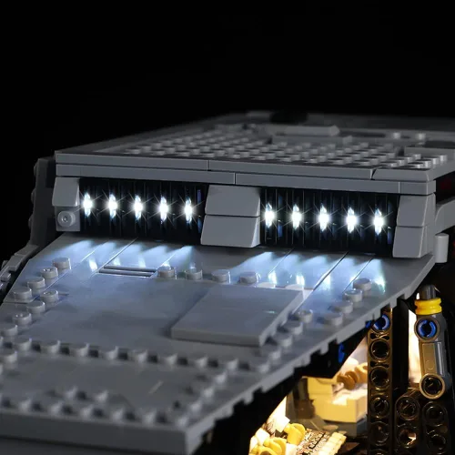 Vista 8 de Kyglaring Kit de luces LED compatible con Lego Set 75313, accesorios de iluminación compatibles con el modelo Star Wars at-at 75313, solo luces