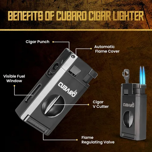 Vista 3 de Estuche para humidor de cigarros de viaje, con capacidad para 6 puros, caja portátil de cuero y cedro español con higrómetro y humidificador