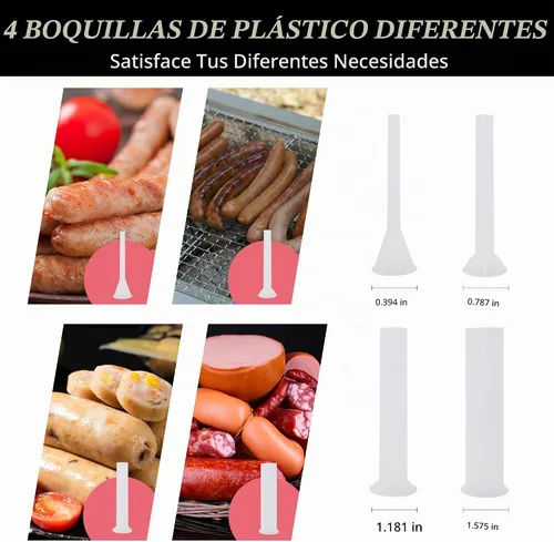 Vista 5 de Hakka - Embutidor de salchichas y máquina vertical de salchichas (7 libras/3 L)
