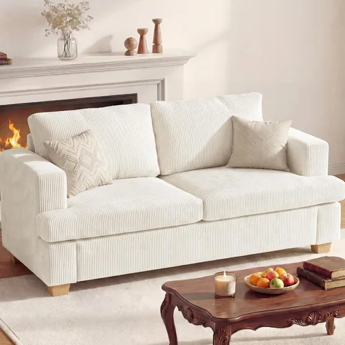 Vista 18 de Apicizon Cloud Couches Juegos de Muebles para Sala de Estar, Juego de Sofá Loveseat de 2 Plazas y Sofá de 3 Plazas para Dormitorio, Cómodo Sofá Cama
