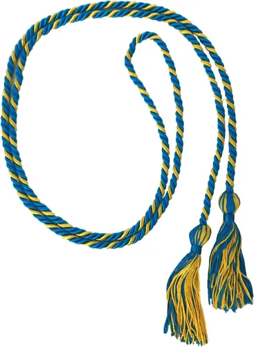 Vista 24 de Cordón de honor de graduación para graduaciones universitarias, escuela secundaria y más duradero y brillante (oro antiguo) - Paquete de 10