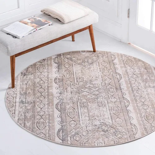 Vista 24 de Unique Loom Portland Collection - Alfombra de área (2 pies 2 pulgadas x 3 pies 1 pulgada, rectangular, marfil / gris)