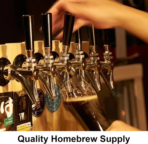 Vista 6 de MRbrew 2 manijas de plástico para grifo de cerveza, grifo de cerveza de 3/18 pulgadas, mango negro para barras comerciales estándar americano