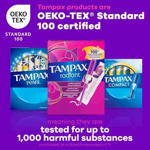 Vista 8 de Tampax Radiant Tampons Regular Super, 14