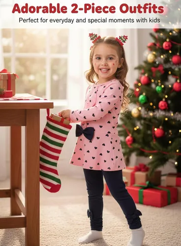 Vista 3 de Adorable ropa para bebé, 2 piezas para niña