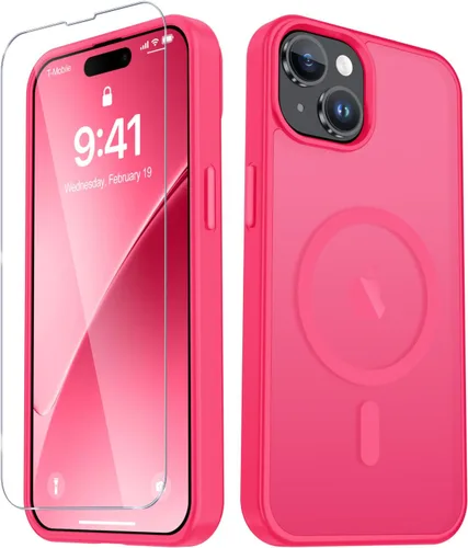 Vista 354 de Funda para Google Pixel 10 Pro XL, cubierta magnética mate, color negro Fit for MagSafe, Screen Protector included, Shockproof Military Grade