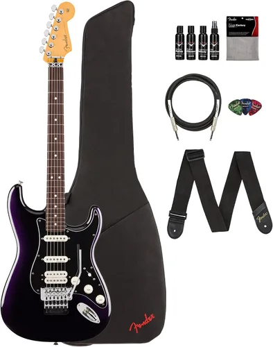 Vista 35 de Fender Player II Modified Stratocaster - Paquete de atardecer con bolsa de concierto, correa, cable, paquete de 3 púas y kit de limpieza de guitarra