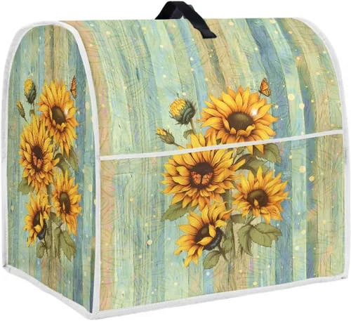 Vista 16 de Funda para batidora de pie de libélula bohemia compatible con mezclador de cocina de 4.5 a 5 cuartos de galón, a prueba de polvo, cubierta