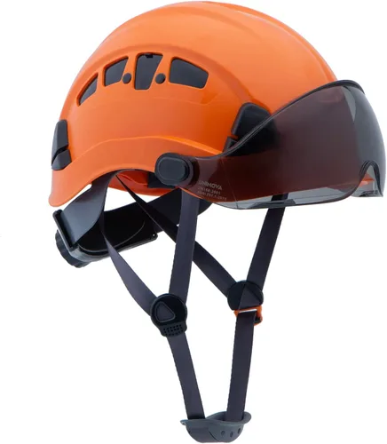 Vista 7 de Casco de seguridad – Casco aprobado por ANSI Z89.1 ajustable – Suspensión de trinquete de 6 puntos y cascos OSHA