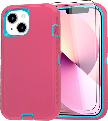 Vista 36 de Funda para iPhone 13 Funda 6.1" con Soporte Plegable y Clip para Cinturón con 2 Protectores de Pantalla + 2 Protectores de Lente de Cámara, Cubierta