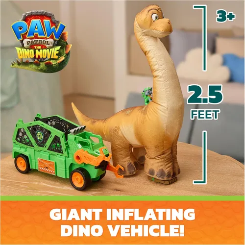 Vista 2 de PAW Patrol: The Dino Movie Megasaurus Dino Vehicle with Inflatable Toy