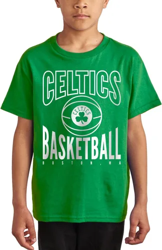 Vista 19 de Junk Food NBA Team Basketball - Camiseta de manga corta para niños y niñas con licencia