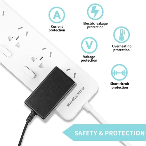 Vista 2 de Adaptador de cargador de fuente de alimentación de 15 V 2 A, entrada de CA 100 V-240 V, salida CC de 15 voltios 2 amperios convertidor