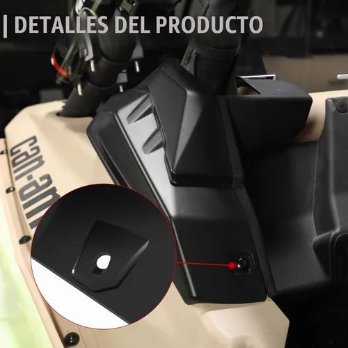 Vista 2 de Cubierta de plástico con moldura de jaula trasera X3, protector de placa de protección de pilar A & UTV PRO C para Can Am Maverick X3 / X3 Max