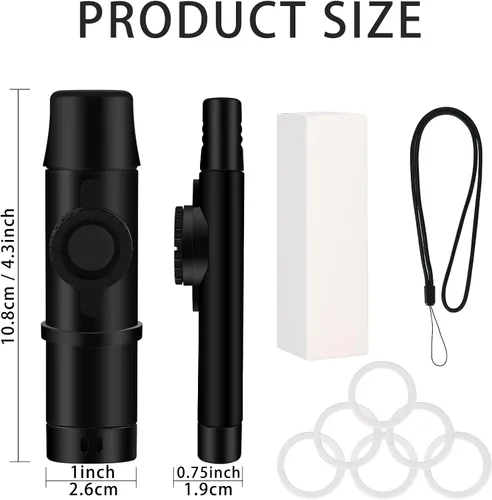 Vista 6 de RANMING Instrumento musical profesional Kazoo para adultos y amantes de la música, con 6 cañas adicionales para fiestas de cumpleaños, actuaciones