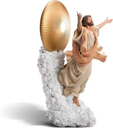 Vista 3 de Escultura de estatua de Polystone de primera calidad a escala 1:4 de la Ascensión de Jesucristo Edición de bata bronceada a escala 1:4