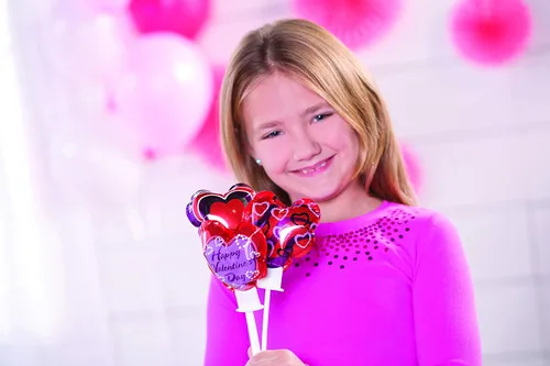 Vista 2 de Surtido de 50 globos autoinflables de 4 pulgadas con forma de corazón de San Valentín, ideal para decoración del día de San Valentín y fiestas