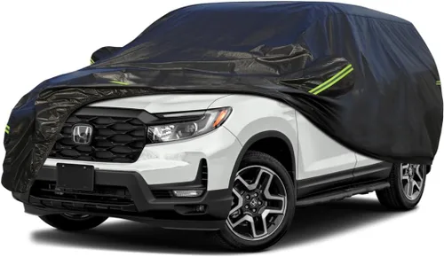 Vista 161 de KouKou Funda impermeable para automóvil SUV adecuada para BMW X1 de 2009 a 2025, 7 capas a prueba de viento para todo tipo de clima, cubierta
