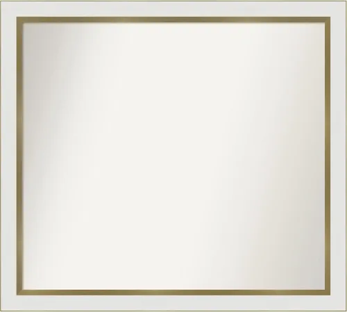 Vista 519 de Amanti Art Espejo personalizado, espejo de baño estrecho Alexandria White Wash, espejo de pared o espejo de tocador de baño sobre el fregadero