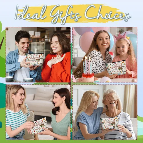 Vista 7 de Artículos de viaje esenciales Recuerdos Regalos - Bolsas de maquillaje, neceser de cosméticos y artículos de aseo de regalo para mujeres, niñas