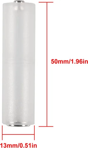 Vista 6 de 10 unids AAA a AA convertidor AAA a AA adaptador de batería AAA a AA convertidor de batería titular AAA a AA adaptador para AAA a AA batería