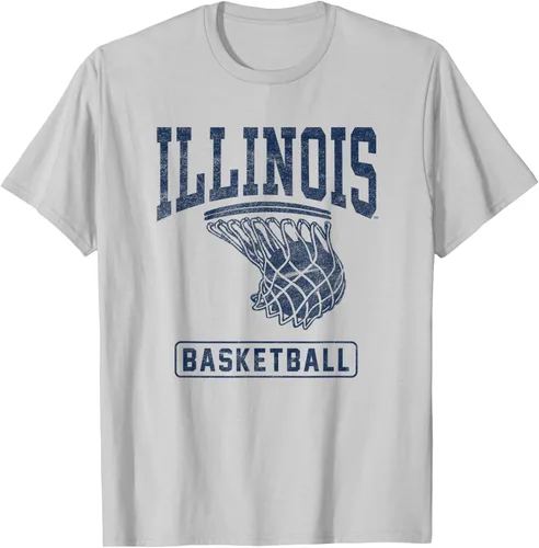 Vista 5 de University of Illinois Fighting Illini - Camiseta de baloncesto, Gris