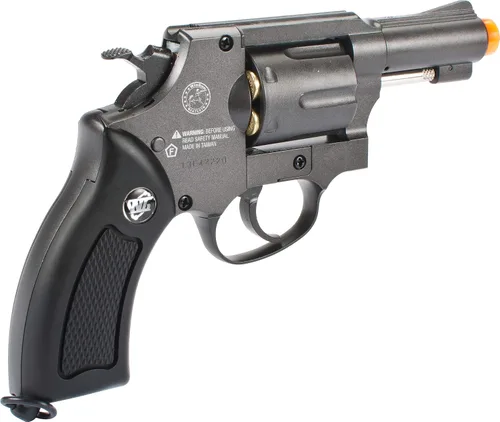 Vista 2 de Evike WinGun Airsoft G731 - Revólver de metal CO2 Gas Airsoft (color: negro)