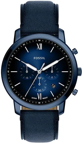 Vista 11 de Fossil Neutra - Reloj cronógrafo de cuarzo de acero inoxidable y cuero para hombre Pulsera negra/marrón