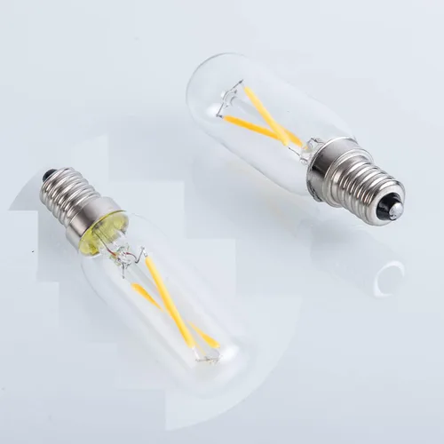 Vista 6 de Beonllay Bombillas LED T6 regulables de 25 W, bombillas de candelabro de 3000 K, blanco suave, transparente, vintage, 2 W, E12, filamento LED Edison