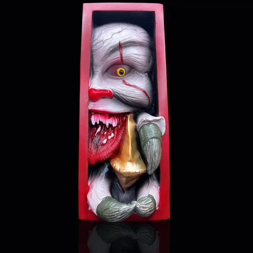 Vista 9 de Escultura de la biblioteca brillante de 7.8 pulgadas, decoración de Halloween, sujetalibros personalizados, mirando en la estantería, decoración