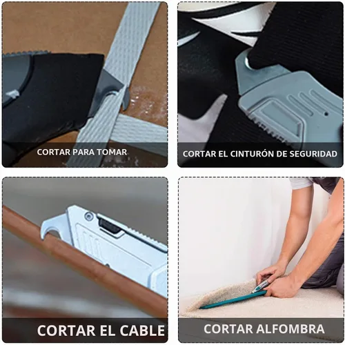 Vista 7 de Bonsicoky Cuchillas de afeitar de acero de 50PCS Utility Hook Blades Paquete de 50