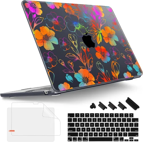 Vista 9 de Tuiklol Funda rígida para MacBook Air 2026, 2025, 2024, 2023, modelo M5, A3448, M4, A3241, M3, A3114, M2, A2941, funda rígida para MacBook de 15.3